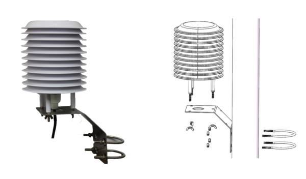 Tấm chắn bức xạ cảm biến nhiệt độ - độ ẩm - áp suất RK330-01