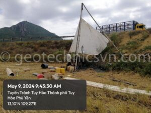 Lắp đặt thiết bị quan trắc chuyển vị ngang sâu Inclinometer