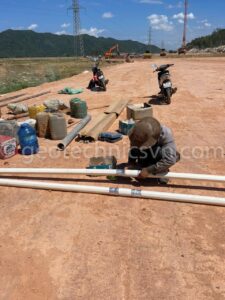 Lắp đặt thiết bị quan trắc chuyển vị ngang sâu Inclinometer