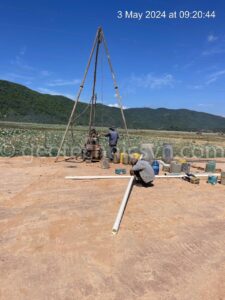 Lắp đặt thiết bị quan trắc chuyển vị ngang sâu Inclinometer