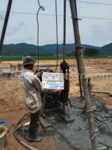 Khoan lắp đặt thiết bị quan trắc cao tốc Chí Thạnh - Vân Phong